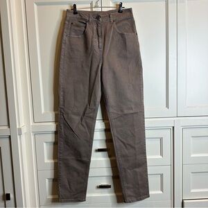 MISSONI Brown Jeans Rainbow Stitching NWT